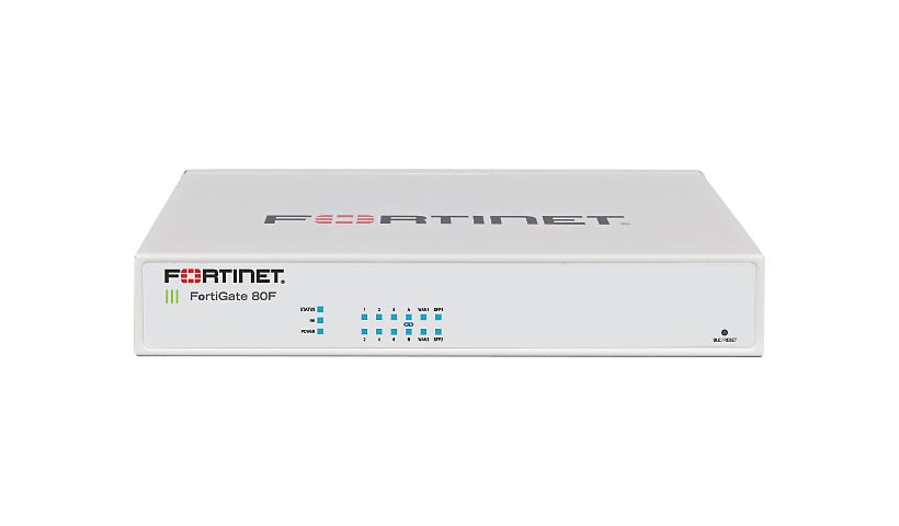 Fortinet FortiGate 80F - security appliance - with 5 years FortiCare Premium Support + 5 years FortiGuard Enterprise