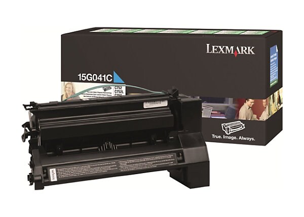 Lexmark Return Program 15G041C Cyan Print Cartridge
