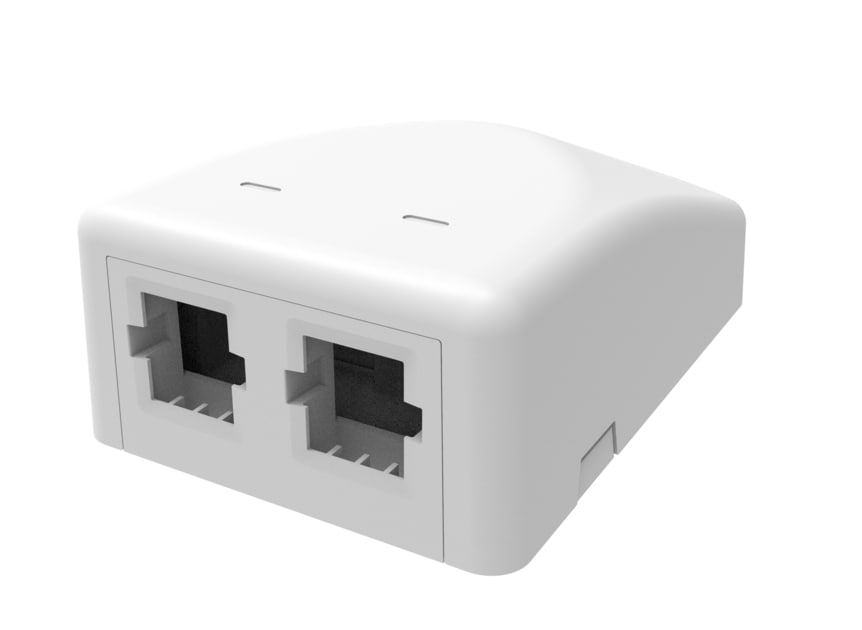 CommScope Dual Port Surface Mount Box - Pro White