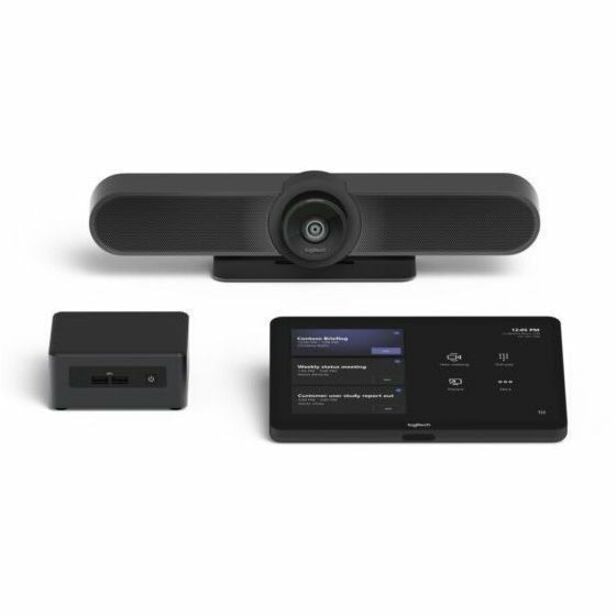 Logitech Microsoft Teams Small Room Video Conference System with Tap Controller/Meetup Camera and NUC Mini PC