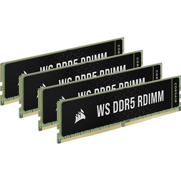 CORSAIR WS - DDR5 - kit - 64 GB: 4 x 16 GB - DIMM 288-pin - 5600 MHz / PC5-48000 - registered