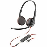 Poly Blackwire C3225 Stereo USB-C Headset TAA (Bulk)