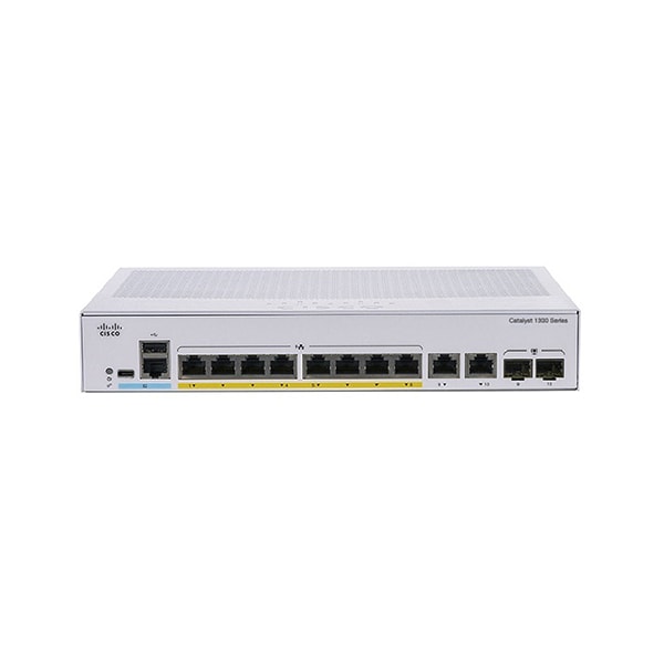 Cisco Catalyst 1300-8MGP-2X - switch - 8 ports - managed - rack-mountable