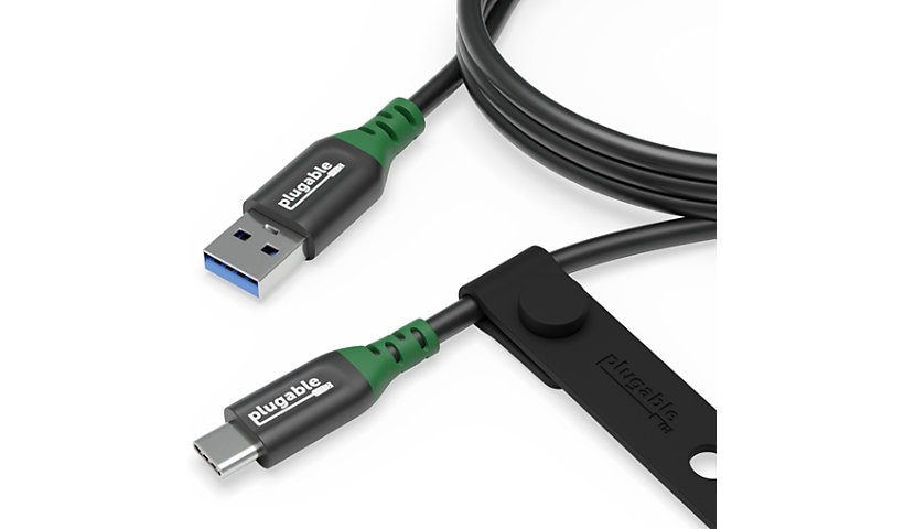 Plugable USB C to USB A Cable, USB 32 Gen 2 USB Cables, 3A (15W) Charging USB C Data Cable 10Gbps - 33ft (1M)