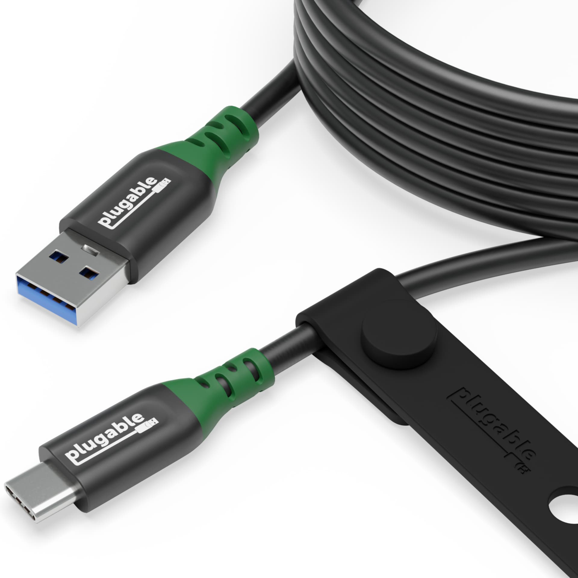 Plugable USB C to USB A Cable, USB 32 Gen 2 USB Cables, 3A (15W) Charging USB C Data Cable 5Gbps - 6ft (2M)