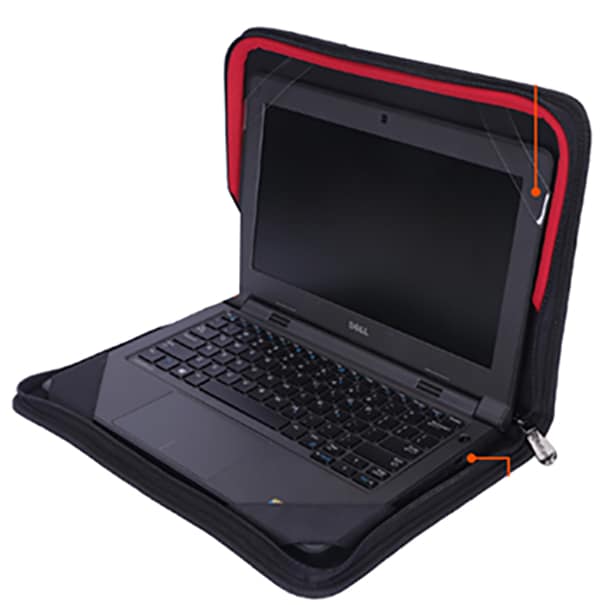 NutKase Ballistic Nylon Folio Case for 14" Chromebook - Black
