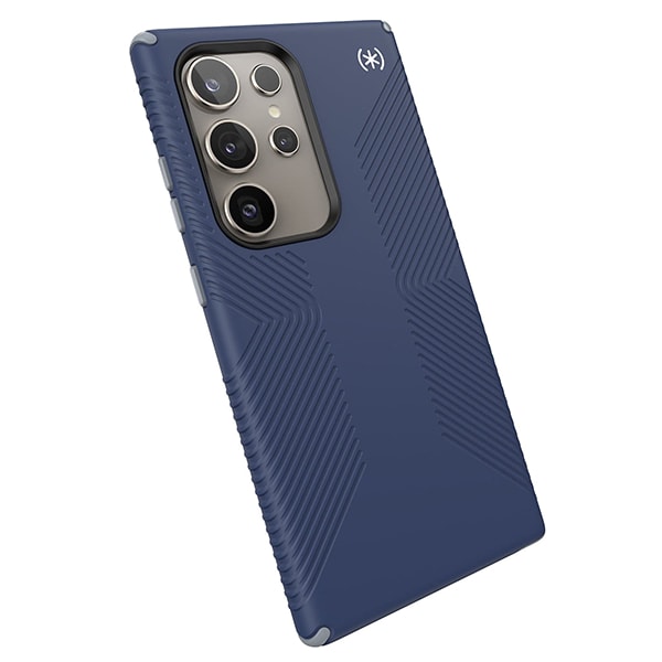 Speck Presidio2 Grip Case for S24 Ultra Phone - Coastal Blue/Dust Gray