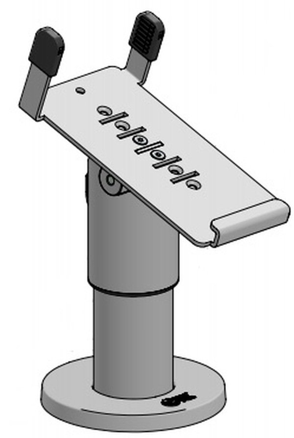 SpacePole DuraTilt with MultiGrip Plate mounting kit - for point of sale terminal - black