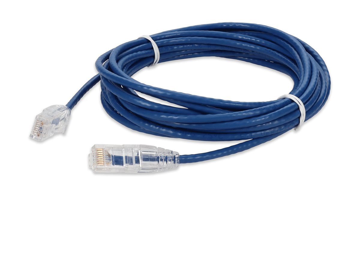 Proline 14ft Blue CAT 6A Slim PVC Ethernet Cable Snagless Clear-Claw RJ-45