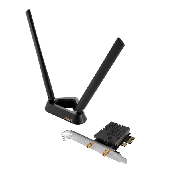 ASUS Wi-Fi 7 PCIe Adapter with Two External Antenna and Magnetized Base