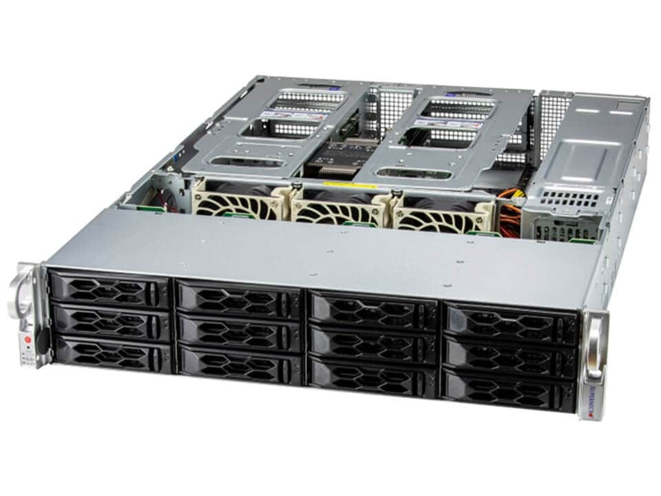 Supermicro 2U UP CloudDC SuperServer with X13SEDW-F Motherboard