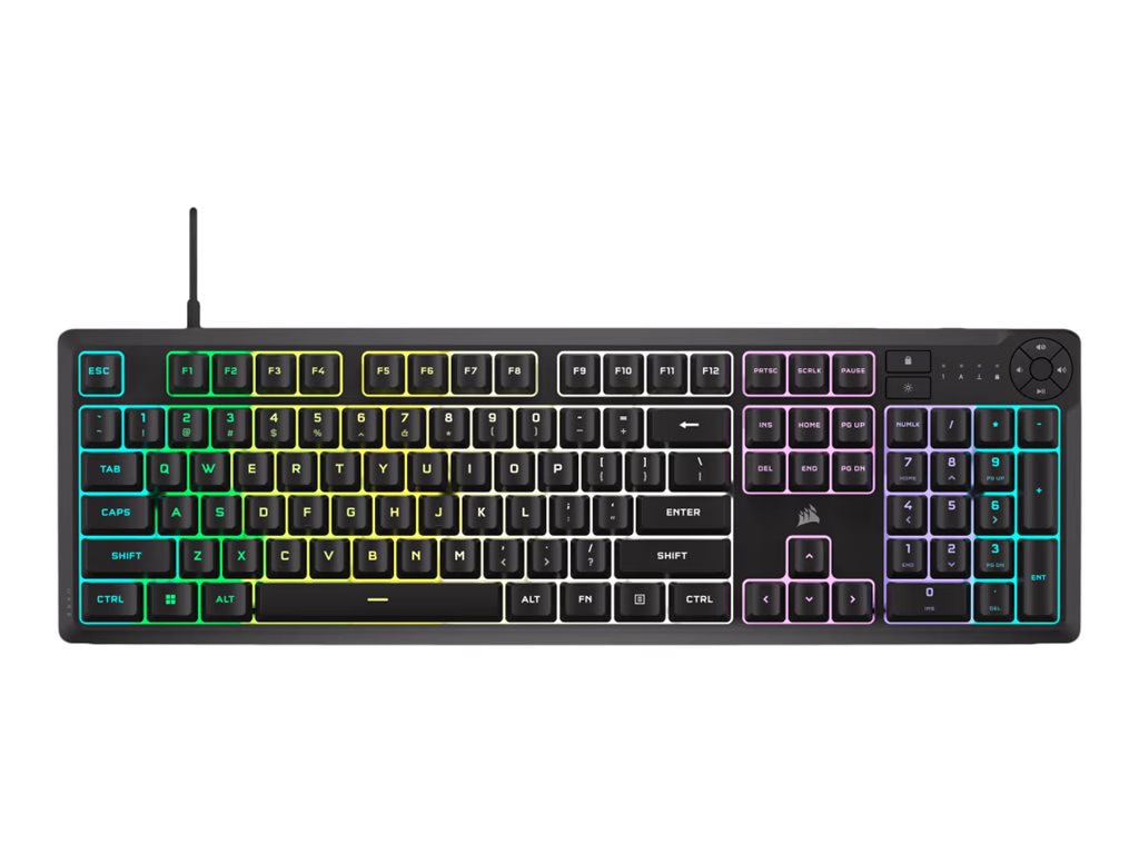 CORSAIR K55 CORE RGB - keyboard - 100% (full size) - QWERTY - US - black Input Device