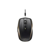 Logitech MX Anywhere 2 - mouse - Bluetooth, 2,4 GHz - meteorite