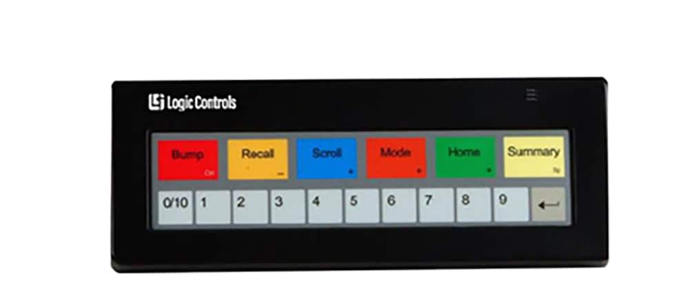 Logic Controls KB1700 Bump Bar for TrueOrder Kitchen Display System - Black