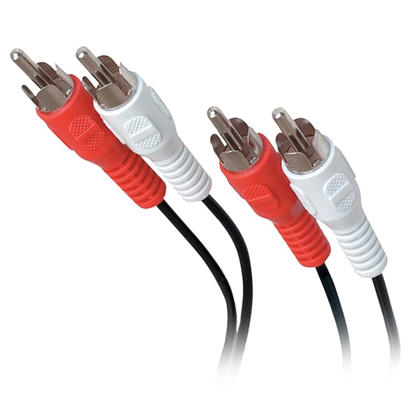 Quest Technology 6' RCA Male to Male Dual Stereo Cable - Red/White
