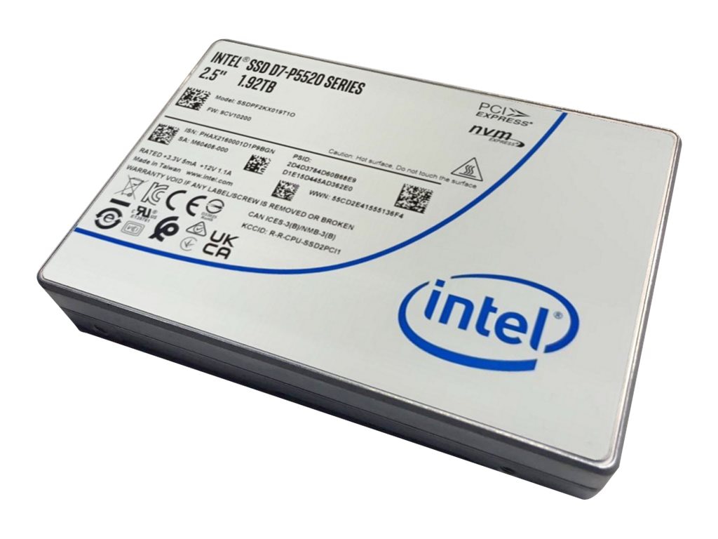Intel P5520 - SSD - Read Intensive - 1.92 TB - U.2 PCIe 4.0 x4 (NVMe)