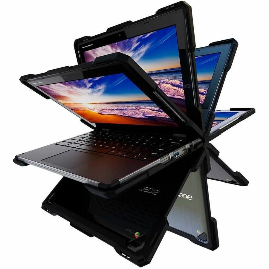 Thumbnail 6 of 9 for UZBL Air Style Rugged Hard Shell Case for C723/C723T Chromebook
