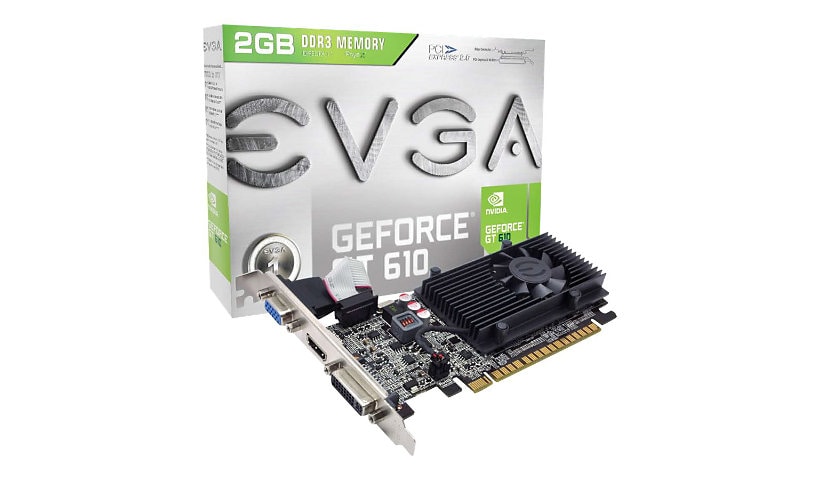 EVGA GeForce GT 610 - graphics card - GF GT 610 - 2 GB