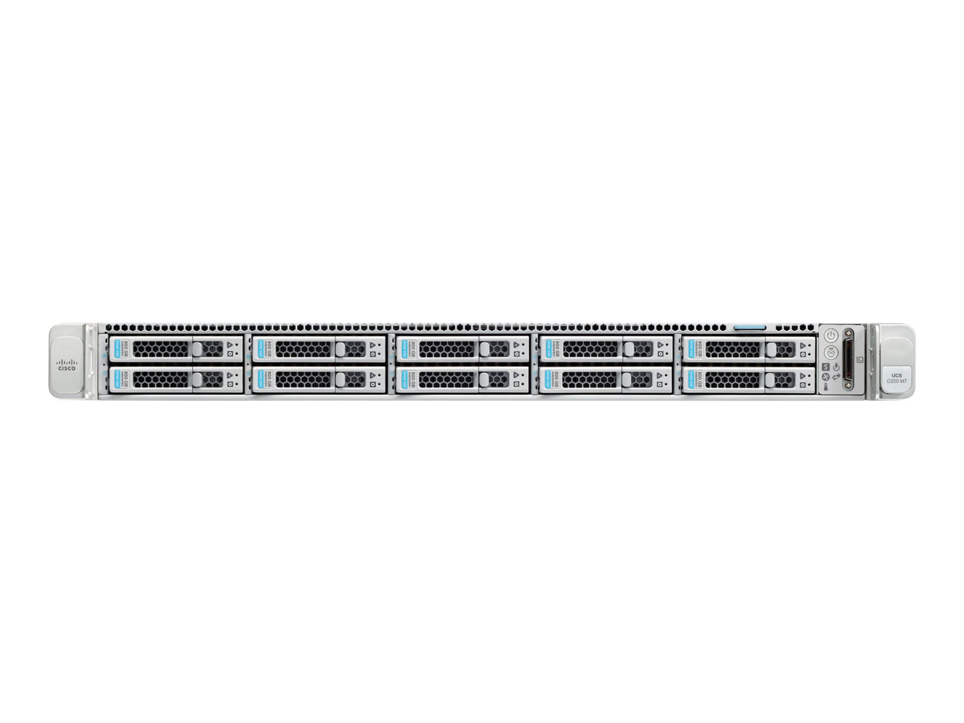 Cisco UCS C220 M7 SFF Rack Server - rack-mountable no CPU - 0 GB - no HDD