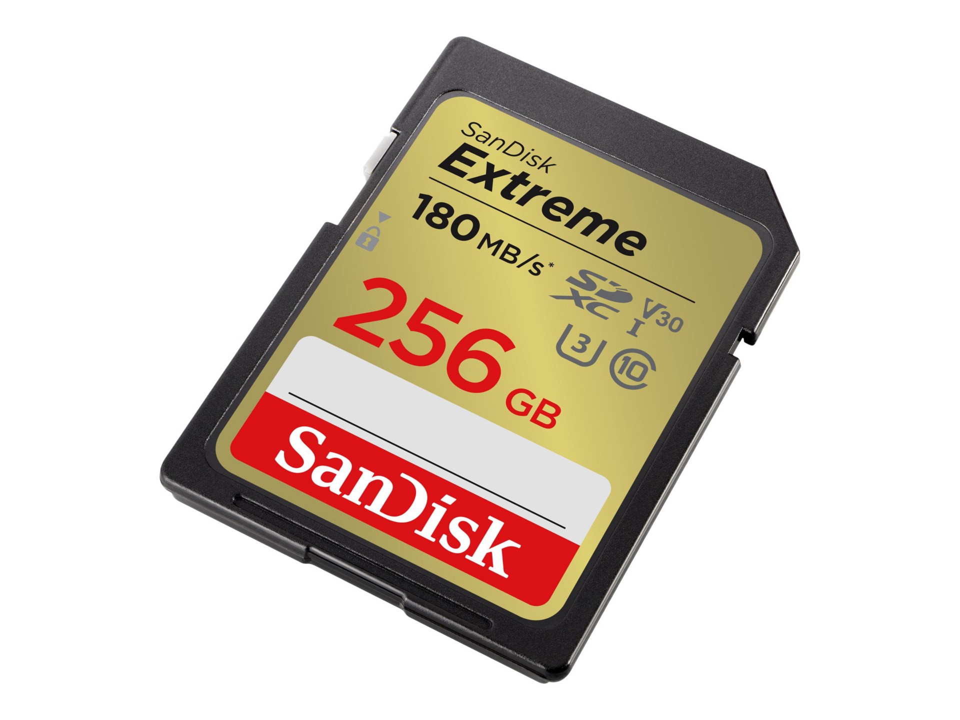 SanDisk Extreme - flash memory card - 256 GB - SDHC UHS-I
