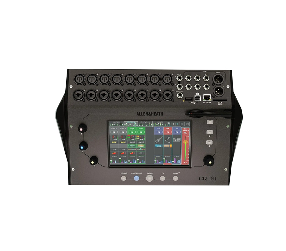 Allen & Heath CQ-18T 18-In/8-out 96KHz Ultra-Compact Digital Mixer