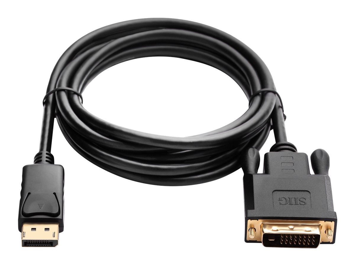 SIIG - video adapter cable - DisplayPort to DVI-I - 6 ft