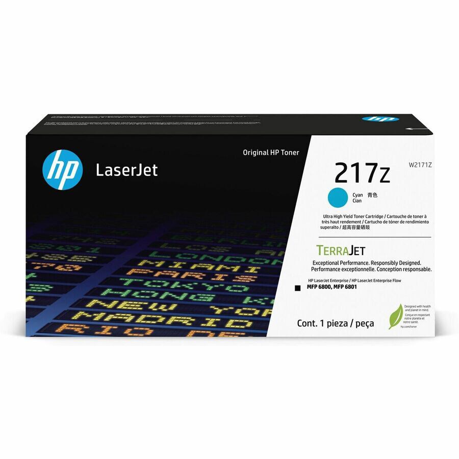 HP 217Z Original Laser Toner Cartridge - Cyan Pack