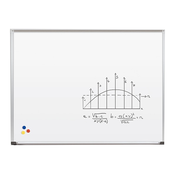 MooreCo 4'x8' Porcelain Steel Markerboard with Deluxe Aluminum Trim