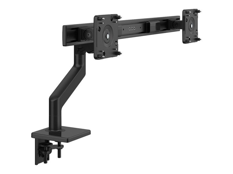 Humanscale M8.1 mounting kit - adjustable arm - for 2 LCD displays - black with black trim