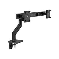 Humanscale M8.1 mounting kit - adjustable arm - for 2 LCD displays - black