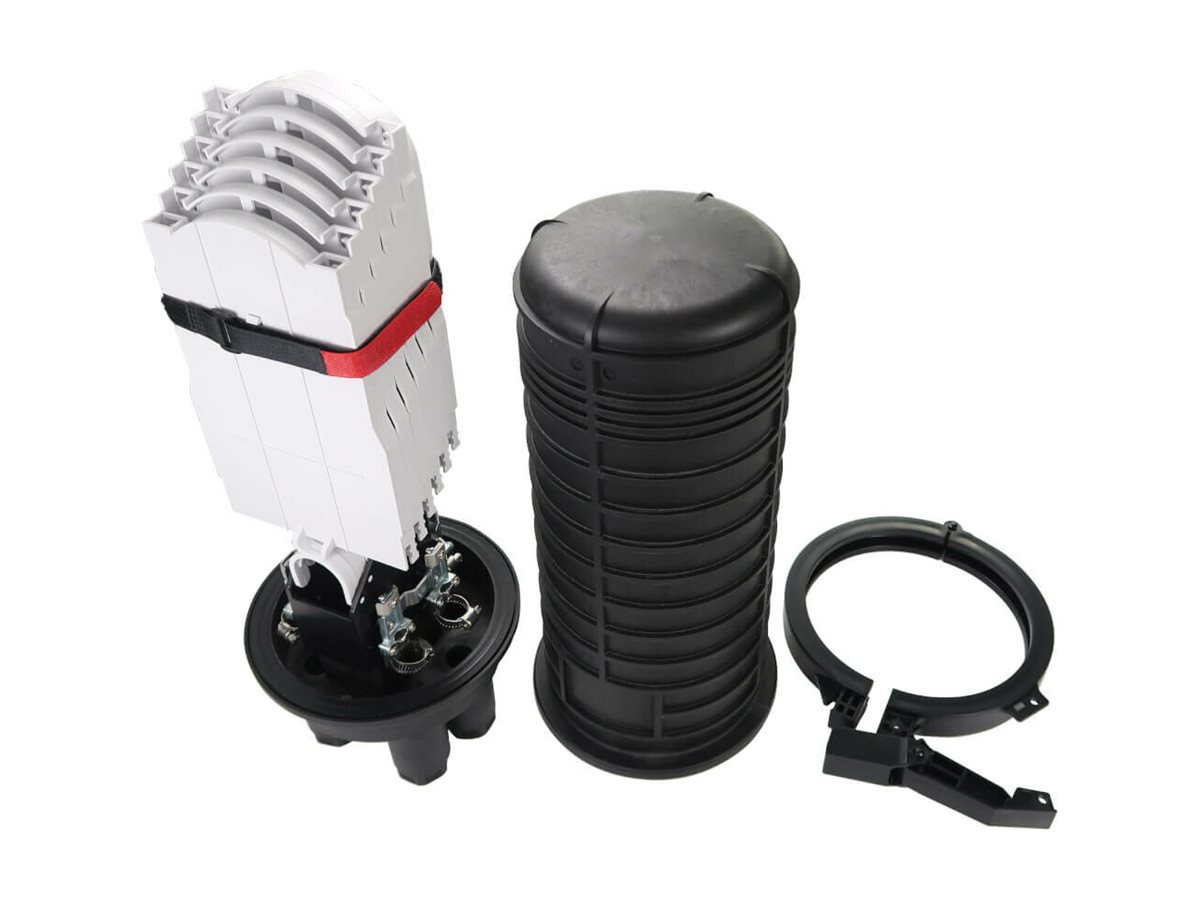 Eaton Tripp Lite Series Fiber Splice Dome Enclosure - 6 Splicing Trays, 576 Fiber Capacity, IP68 Rated