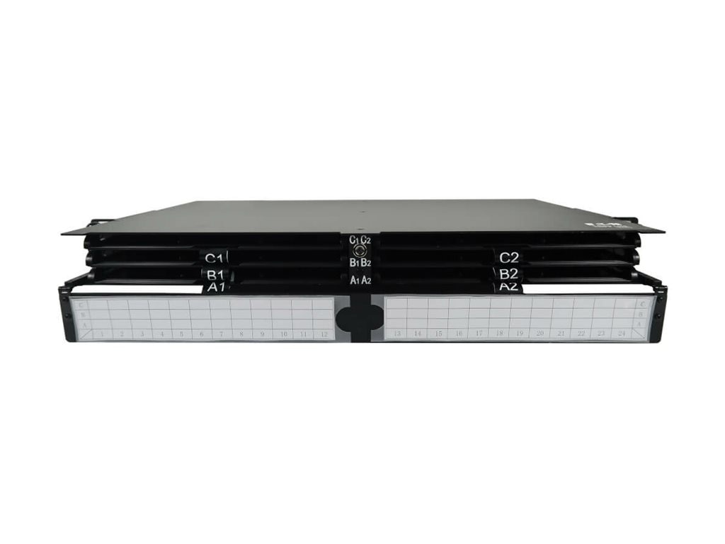 Eaton Tripp Lite Series High-Density Panel Fiber Splice Enclosure - 6 Splicing Cassettes, 144 LC/APC SM 0.9 mm, 1.5 m