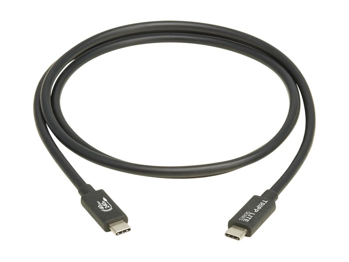 Eaton Tripp Lite Series USB4 40Gbps Cable (M/M) - USB-C, 8K 60 Hz, 240W PD Charging, Black, 1.2 m (4 ft.)