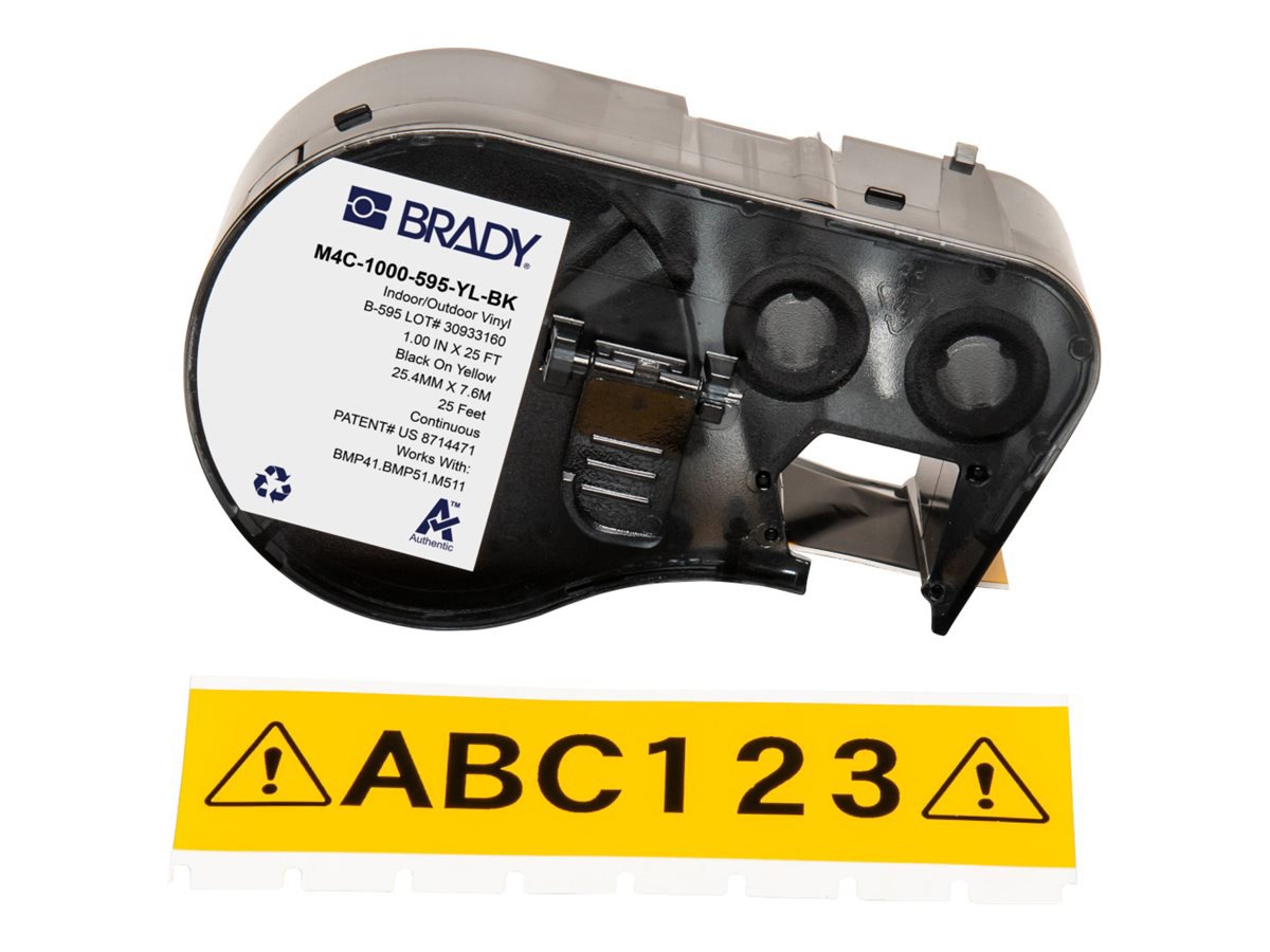 Brady - continuous label cartridge with ribbon - glossy - 1 roll(s) - Roll