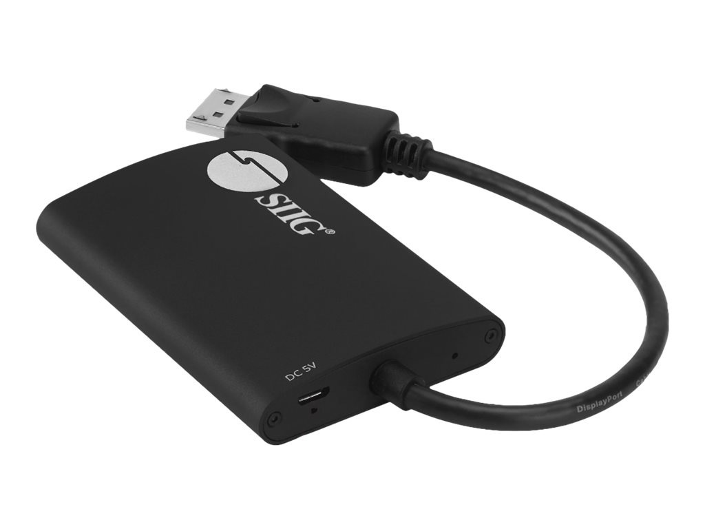 SIIG 1x2 DP 1.2 to DisplayPort MST Splitter - video/audio splitter - 2 ports - TAA Compliant