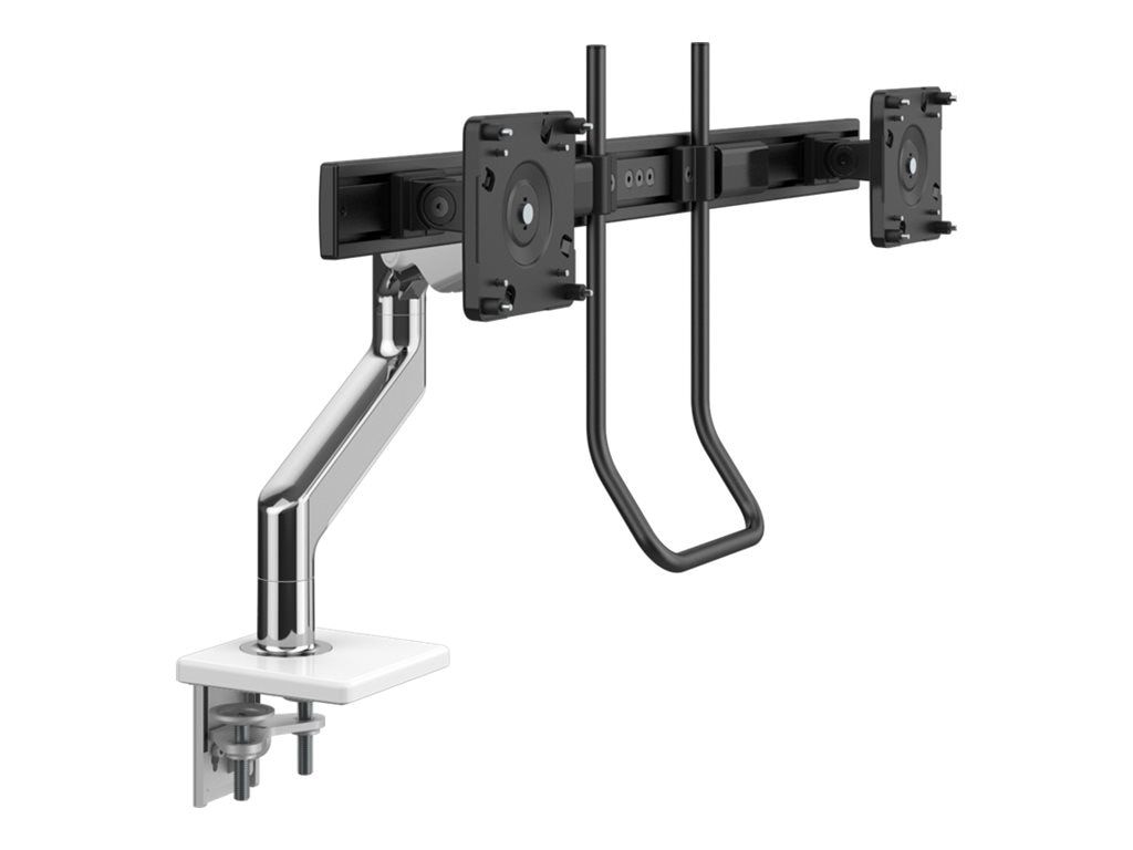 Humanscale M8.1 mounting kit - for 2 LCD displays - aluminum, white trim