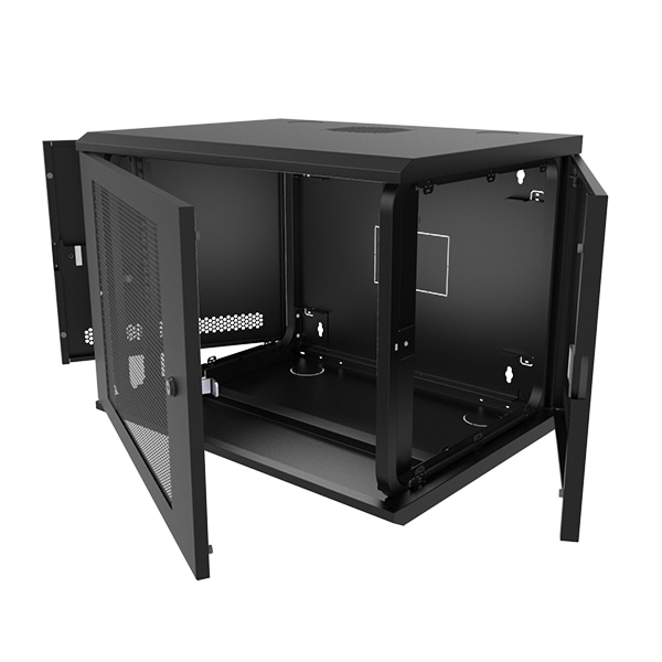 Great Lakes WMFP 9U Wall Mount Rack - Black