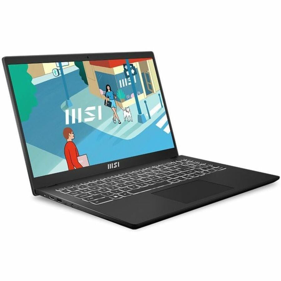 MSI Modern 15 H Laptop, Black, 15" FHD+ 60 Hz, Intel i7-1360H, Iris XE, 32G