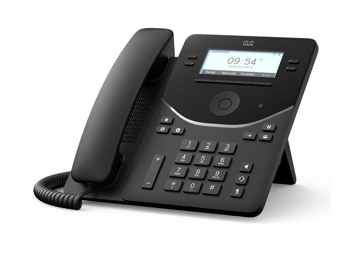 Cisco Desk Phone 9841 - téléphone VoIP - avec Trusted Platform Module (TPM) 2.0 avec ID d'appelant/appel en instance