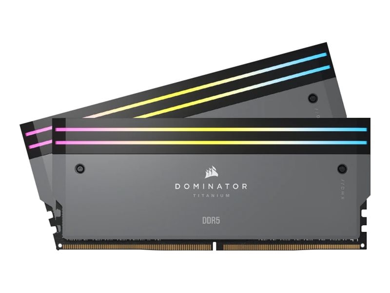 CORSAIR Dominator Titanium RGB - DDR5 - kit - 64 GB: 2 x 32 GB - DIMM 288-pin - 6000 MHz / PC5-48000 - unbuffered