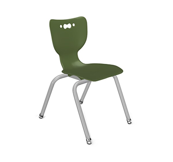 MooreCo 16" Hierarchy 4-Leg Chair - Moss