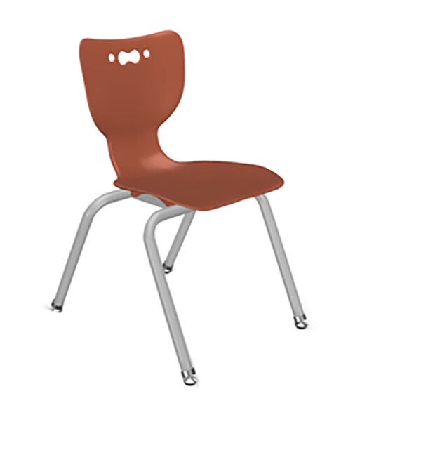 MooreCo 14" Hierarchy 4-Leg Chair - Cayenne