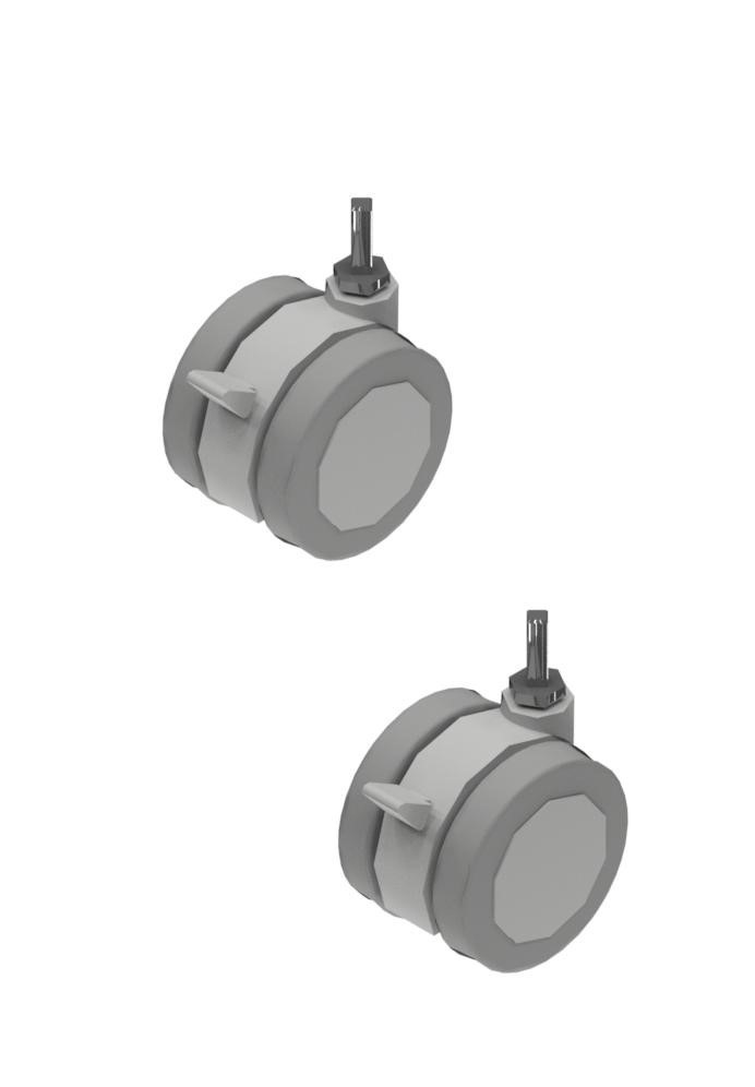 Thumbnail 3 of 3 for MooreCo Locking Casters for Hierarchy Desk or Table - Set of 2