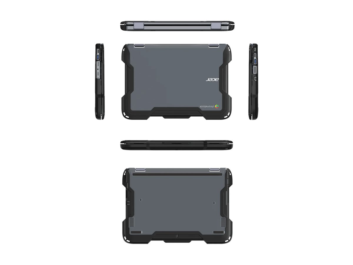 NutKase Rugged Shell Case for R756T Chromebook - Black