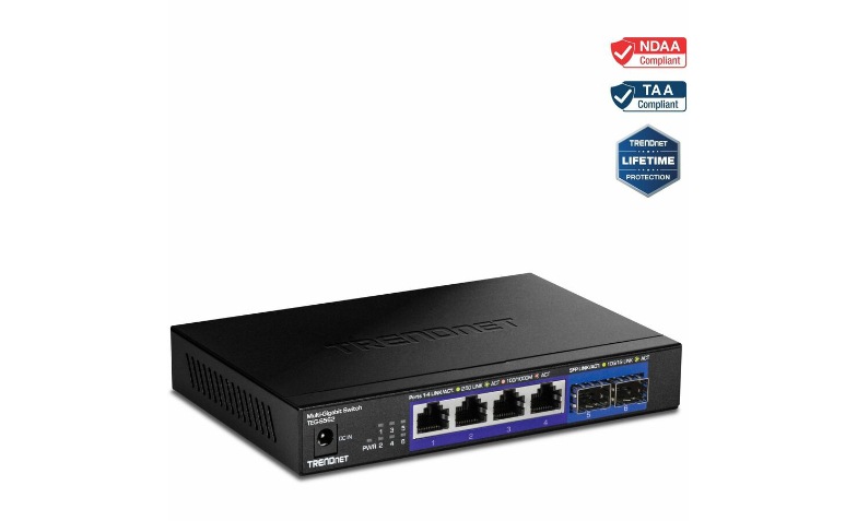 TRENDnet 6-Port Unmanaged Multi-Gig Switch, 4 x 2.5GBASE-T Ports