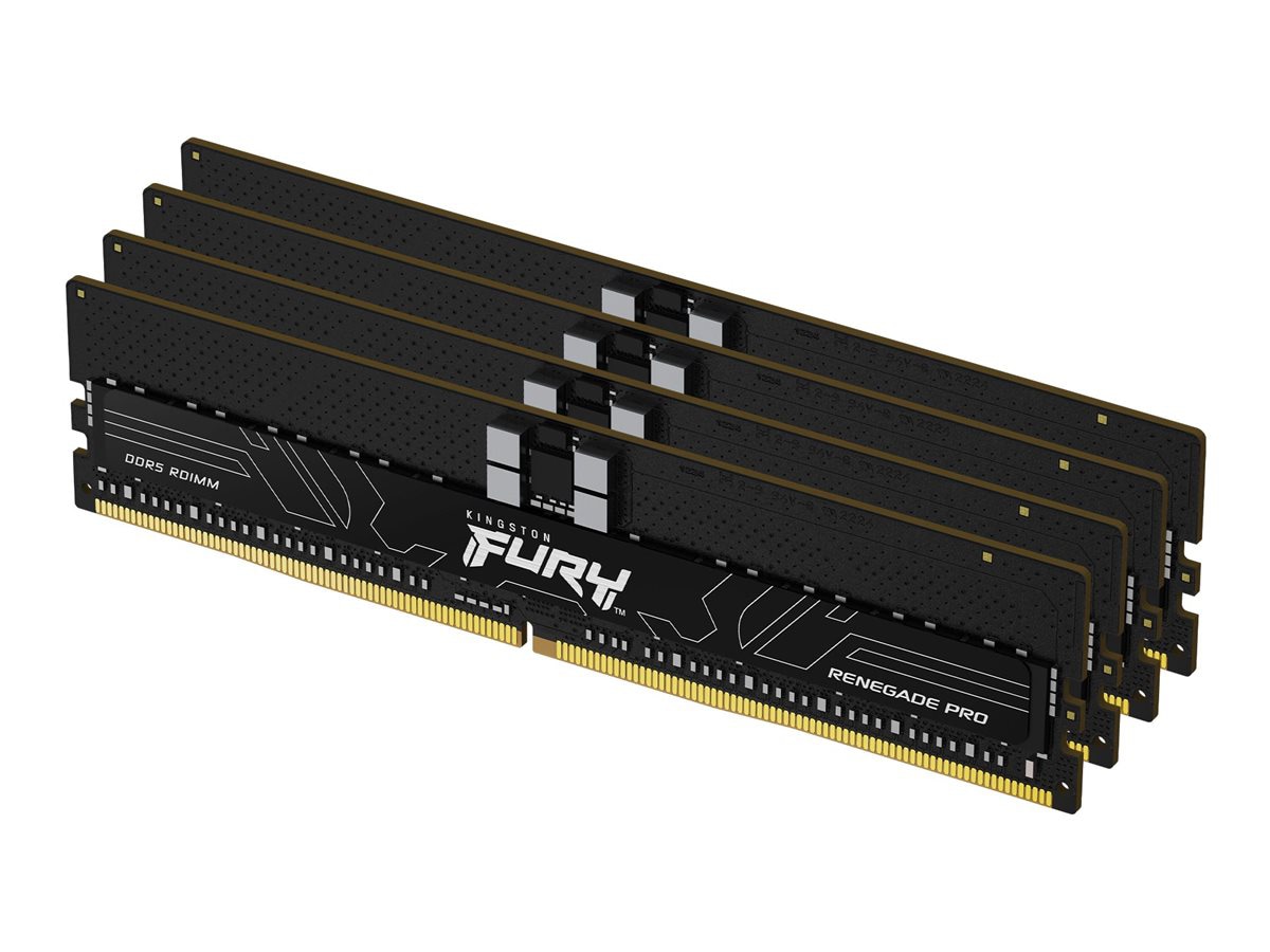 Kingston FURY Renegade Pro - DDR5 - kit - 128 GB: 4 x 32 GB - DIMM 288-pin - 5600 MHz / PC5-44800 - registered