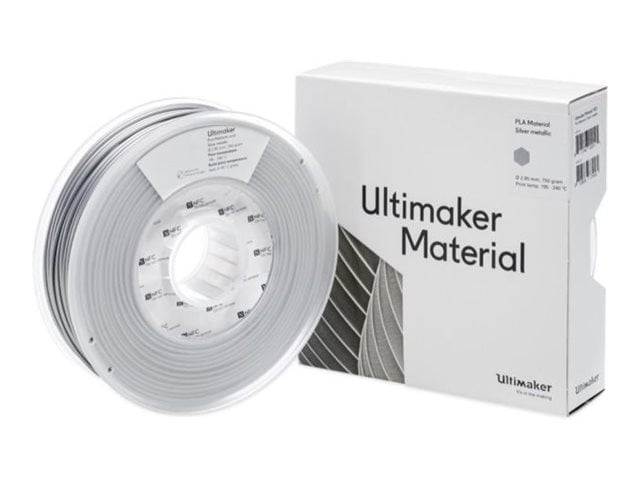 UltiMaker - silver metallic, RAL 9006 - PLA filament