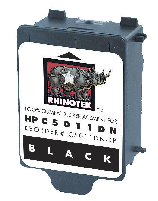 Rhinotek HP Compatible C5011DN / C5011D Black Ink Cartridge
