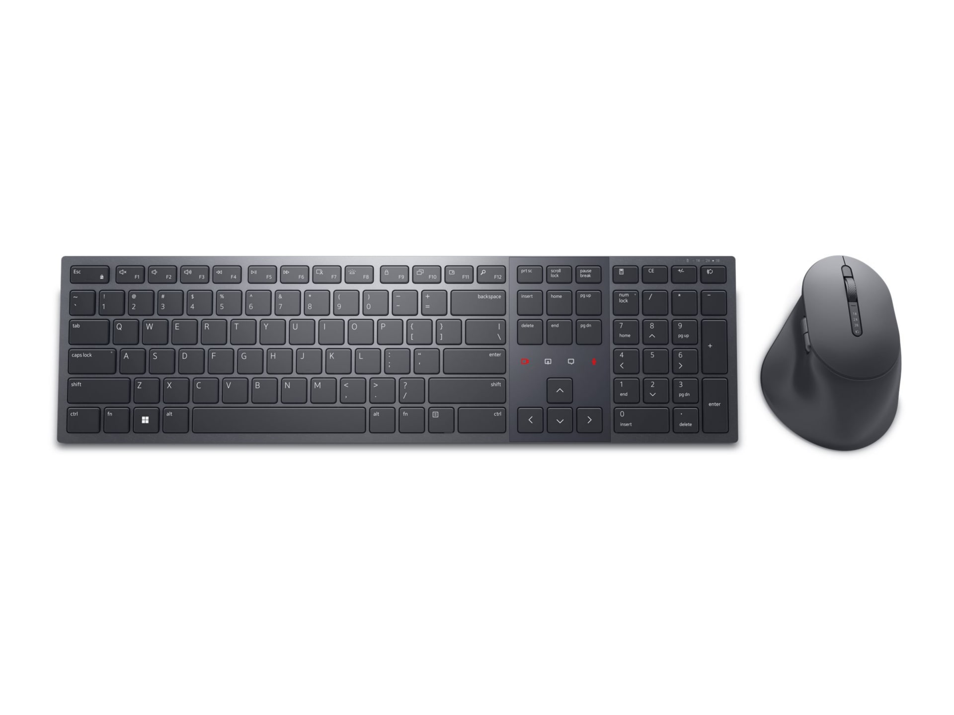 Dell Premier KM900 - ensemble clavier et souris - collaboration - QWERTY - US - graphite