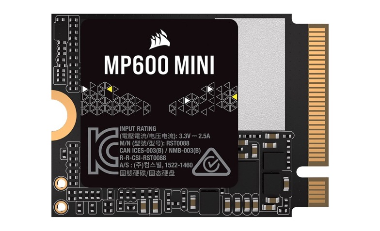 CORSAIR MP600 Mini - SSD - 2 TB - PCIe 4.0 x4 (NVMe) - CSSD